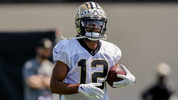 Chris Olave at Saints rookie camp